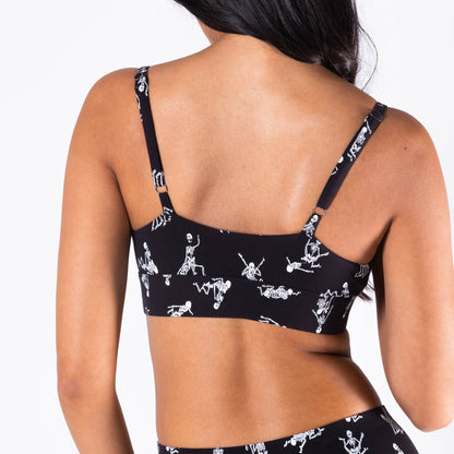 The Bare Back Bones | Glow in the Dark Skeletons Bralette