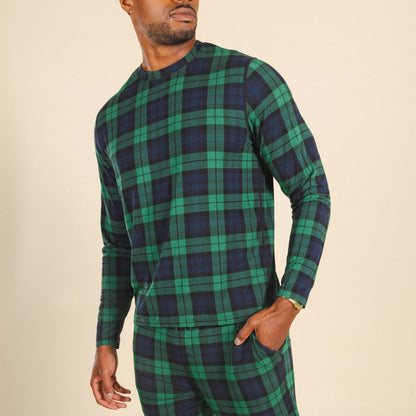 The Black Watch | Tartan Plaid SleepDeep™ Men’s Long Sleeve Pajama Shirt