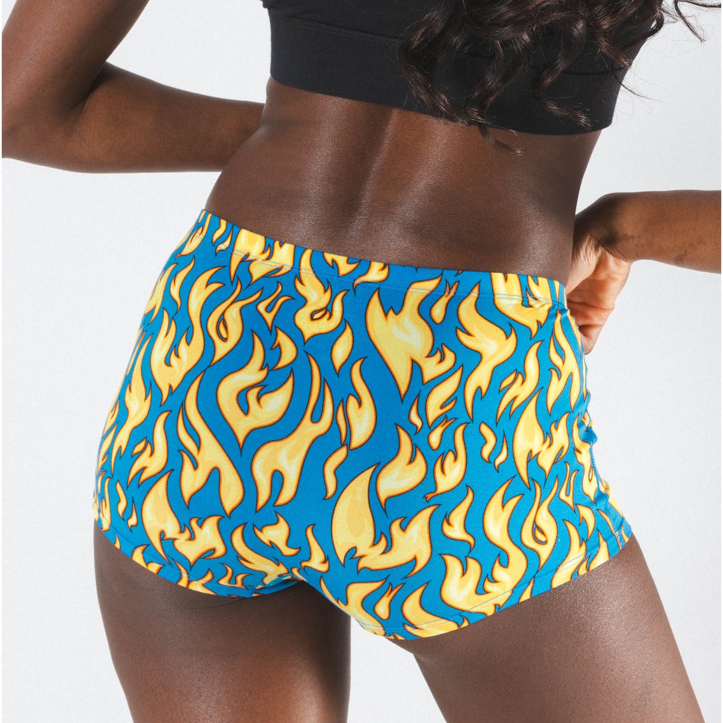 The Fire Crotch | Flames Modal Boyshort Underwear