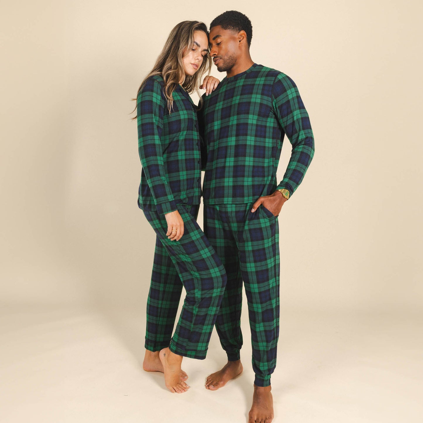 The Black Watch | Tartan Plaid SleepDeep™ Men’s Long Sleeve Pajama Shirt