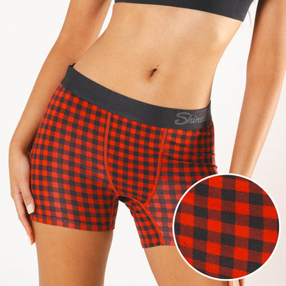 The Cardinal | Micro Buffalo Check Women’s Boxers