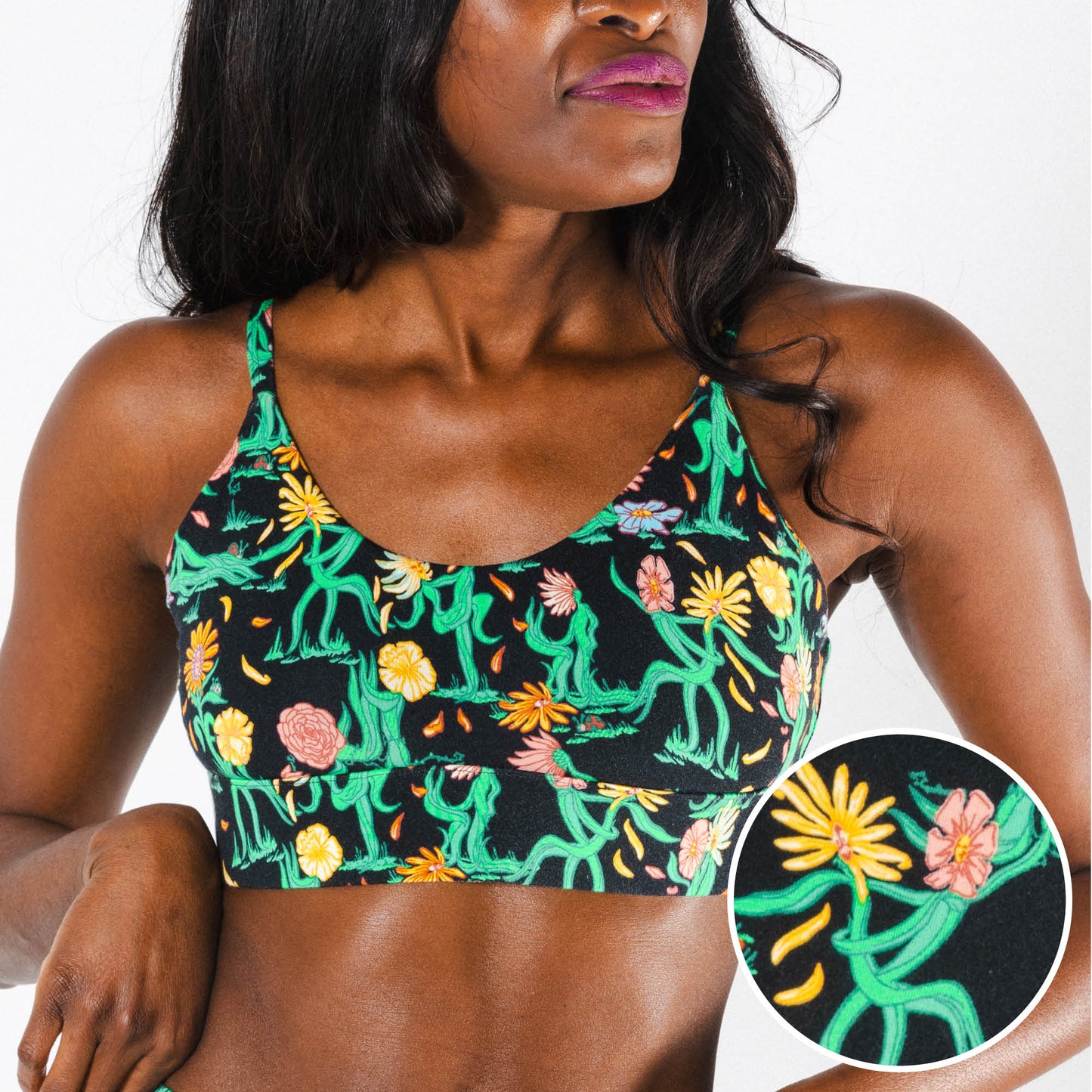 The Garden Of Breedin | Flower Print Bralette