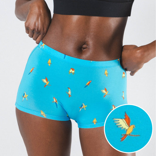 The Tweet Yourself | Parrot Modal Boyshort Underwear