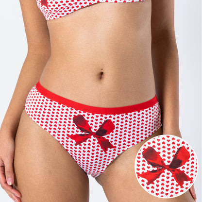 The Date Night | Valentine's Day Bow Cheeky Underwear