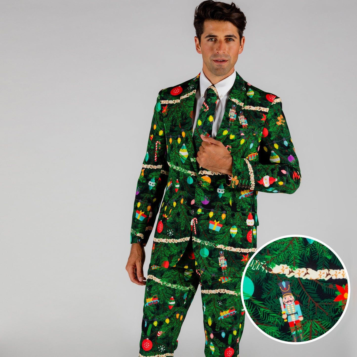 The Christmas Tree Camo | Mens Christmas Tree Print Suit