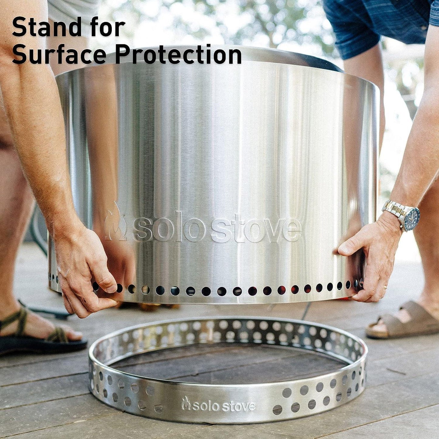 Solo Stove Bundle - Ranger/Bonfire/Yukon/Canyon 2.0 with Stand, Smokeless Fire Pit | Wood Burning Fireplaces with Removable Ash Pan, Portable Outdoor Firepit - Ideal for Camping & Outdoor Spaces, Stainless Steel