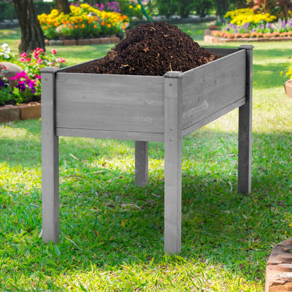 Durable Raised Wooden Garden Bed with Legs for Fruits, Fruits, Vegetables, & Herbs