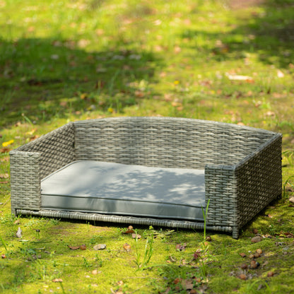 Dog Bed, Pet Bed, Pet Enclosures, Pet Outdoor Furniture, Pet Patio Furniture, Seasonal PE Wicker Pet Furniture, Dog Bed With Cushion