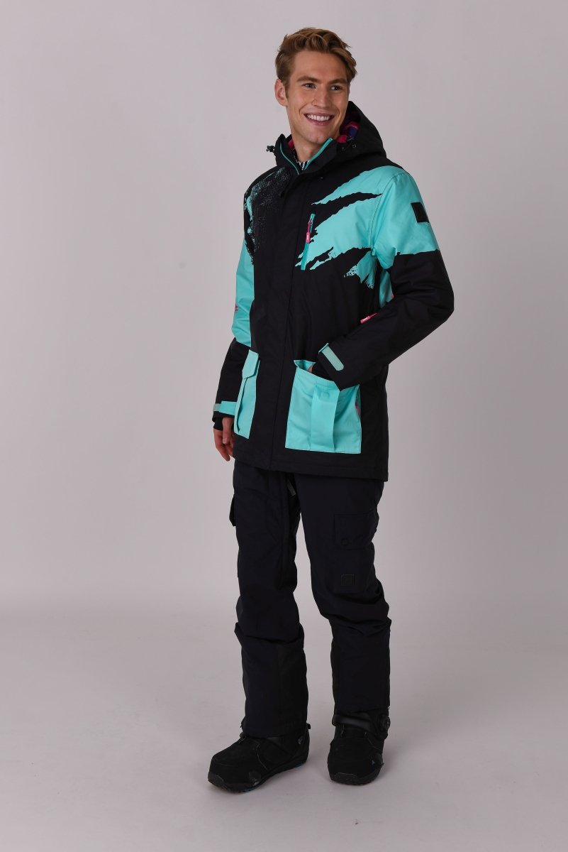 Afterparty Jacket Black & Mint Men's