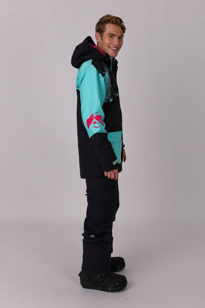 Afterparty Jacket Black & Mint Men's