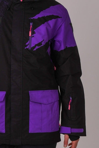 Afterparty Jacket Black & Purple Men's