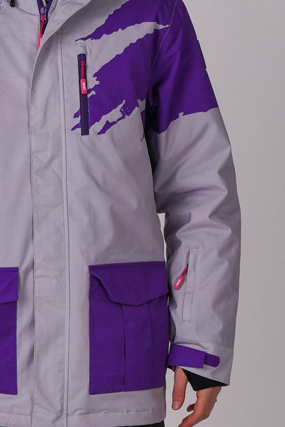 Afterparty Jacket Grey & Purple Men's