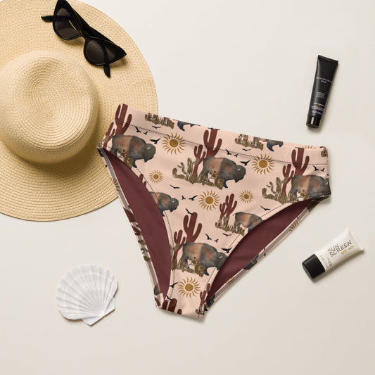 Yeehaw Desert Bison Bikini Bottom