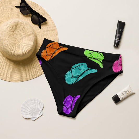 Yeehaw All Neon Hat Bikini Bottom