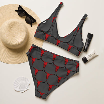 Yeehaw Red Bull Skull Bikini