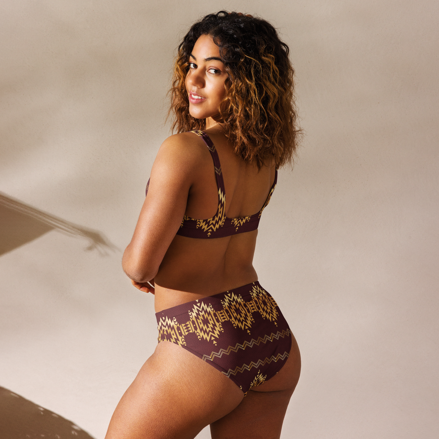 Yeehaw Gold Aztec Bikini