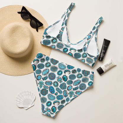 Yeehaw Turquoise Crazy Bikini