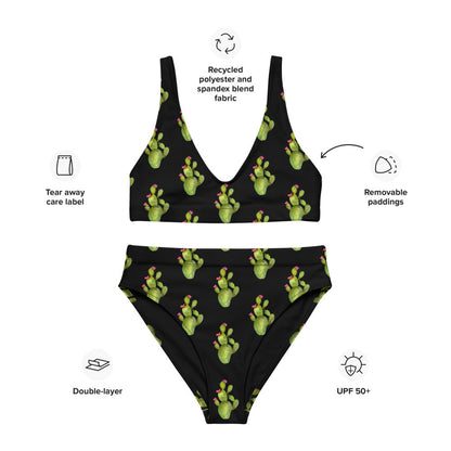 Yeehaw All Over Cactus Bikini