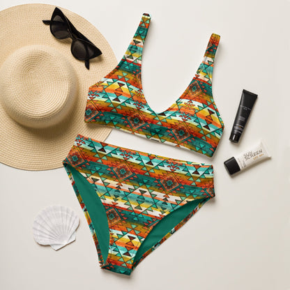 Yeehaw Mustard Aztec Bikini