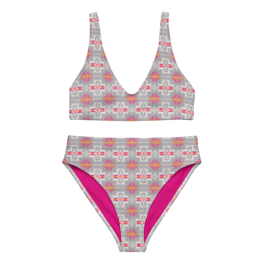 Yeehaw Pink Fire Aztec Bikini