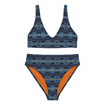 Yeehaw Navy Aztec Bikini