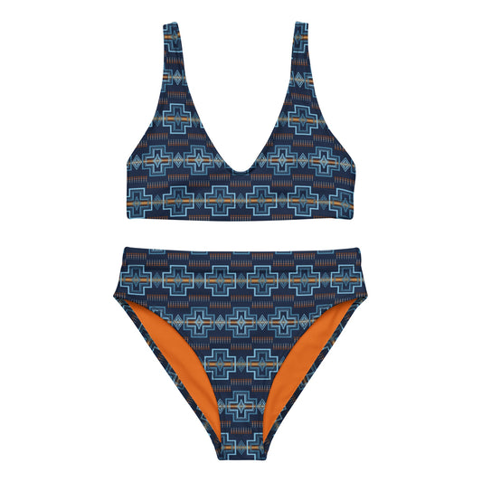 Yeehaw Navy Aztec Bikini