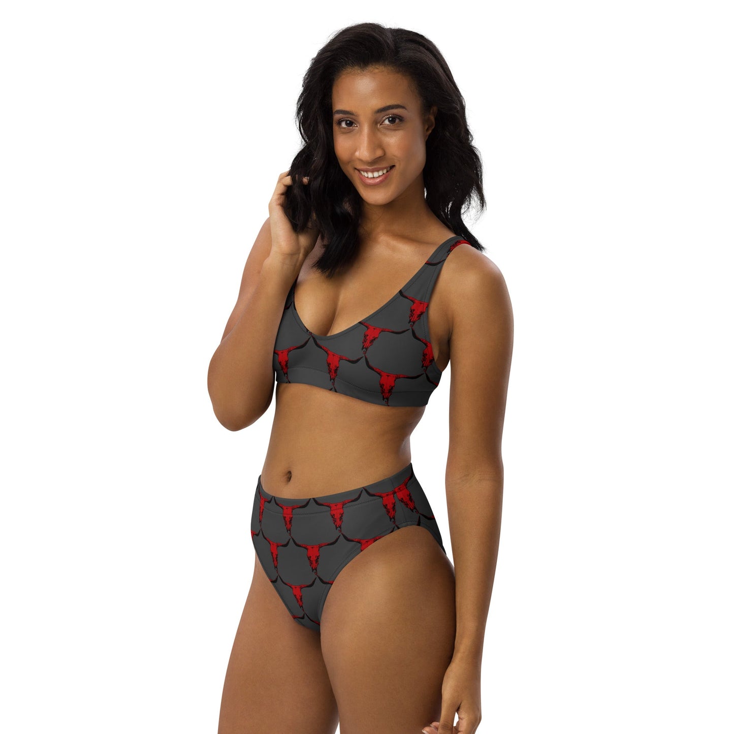 Yeehaw Red Bull Skull Bikini