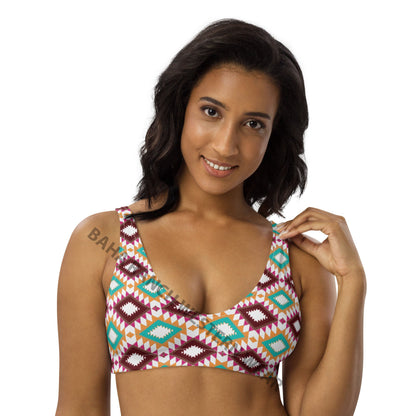 Yeehaw Aztec Print Bikini Top