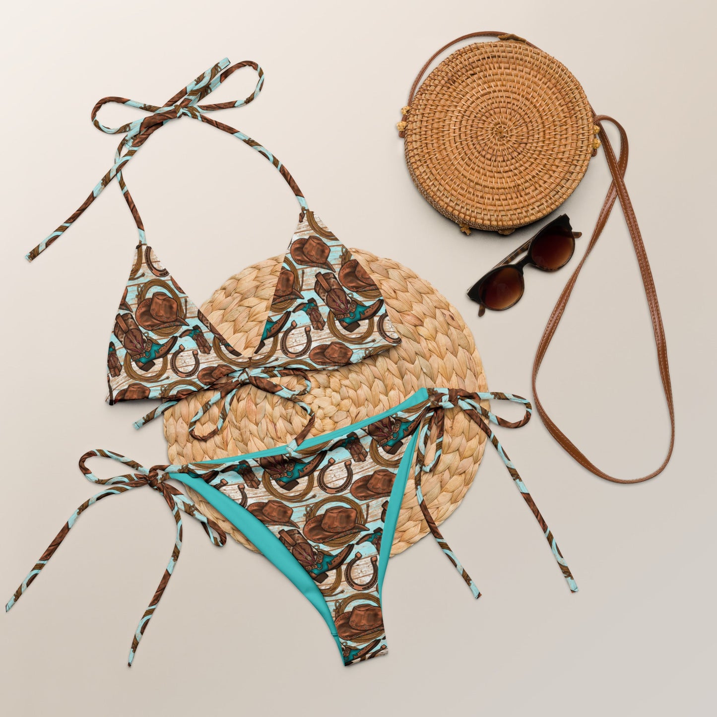 Yeehaw Cowboy Up String Bikini