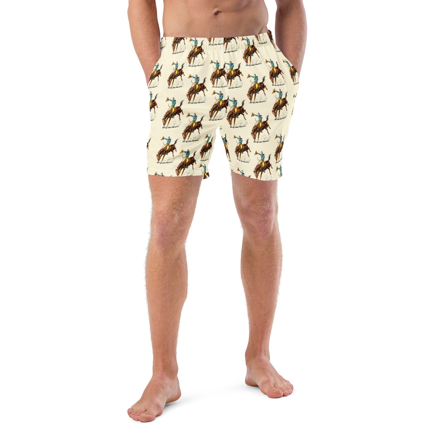 Yeehaw Vintage Rodeo Men's Swim Trunks