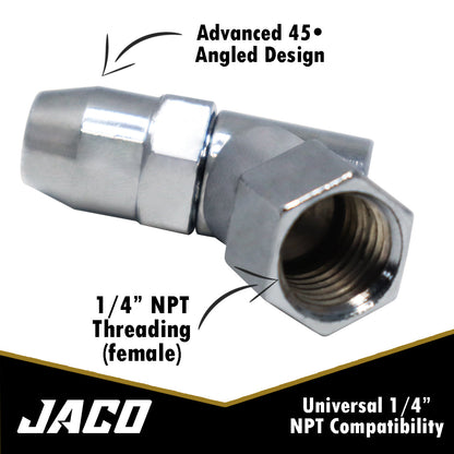 Advanced Angled Tire Air Chuck - 1/4" NPT (2 Pack)