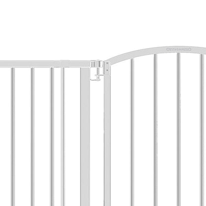 Ingenuity Ozzy & Kazoo 27” Tall Walk Through Dog Gate For Doorway or Stairway