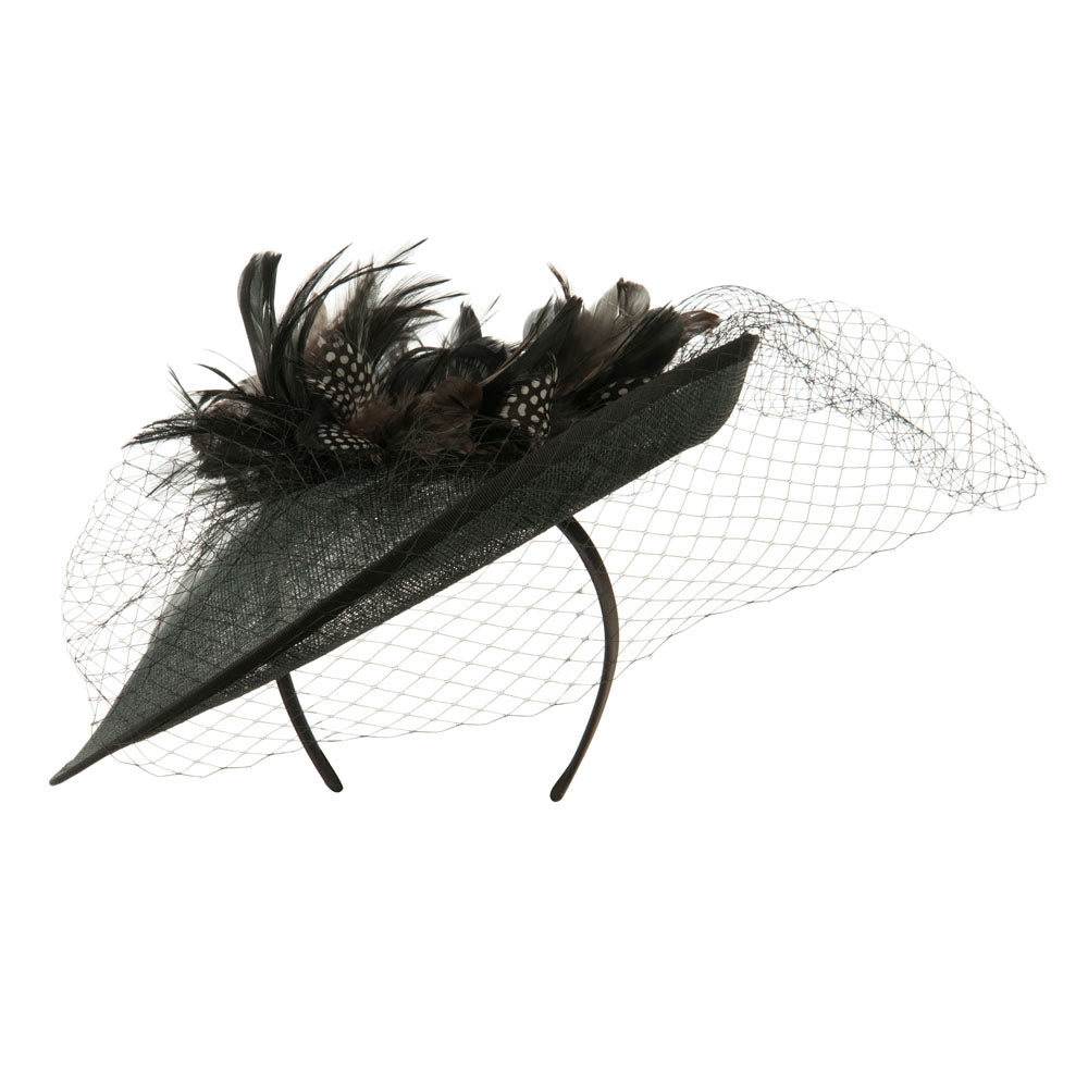 Animal Print Fascinator With Netting