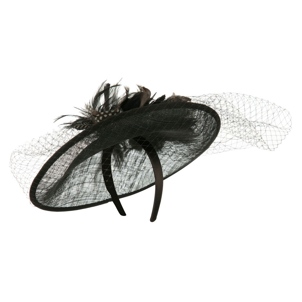 Animal Print Fascinator With Netting