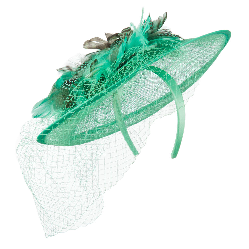 Animal Print Fascinator With Netting