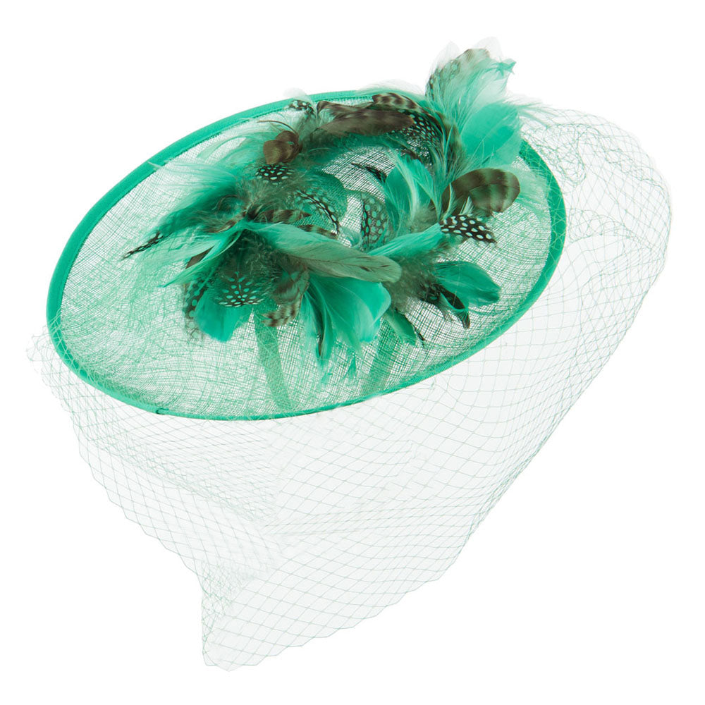 Animal Print Fascinator With Netting