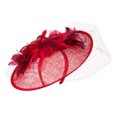 Animal Print Fascinator With Netting