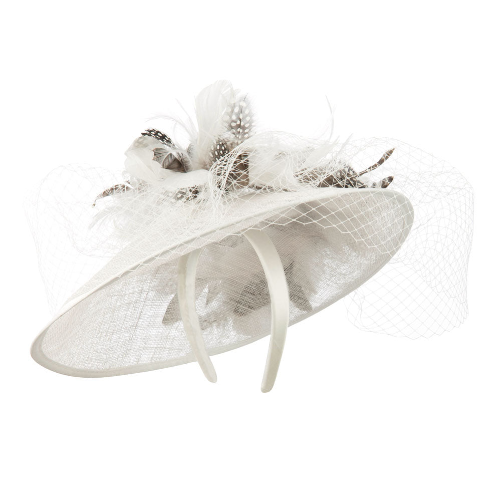 Animal Print Fascinator With Netting