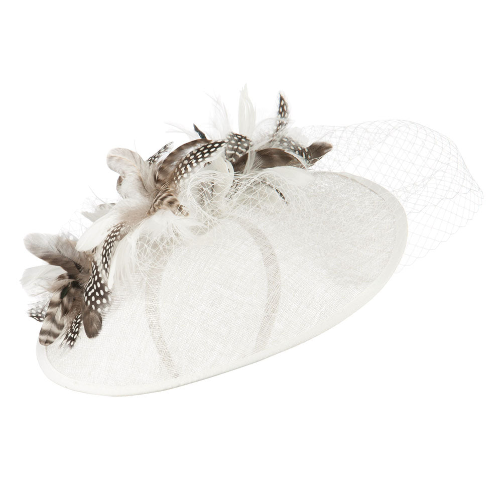 Animal Print Fascinator With Netting