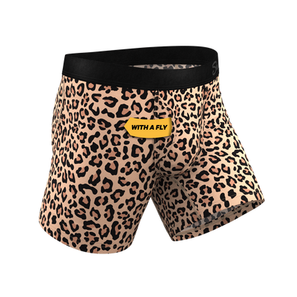 The Most Def | Leopard Print Ball Hammock® Pouch Underwear With Fly