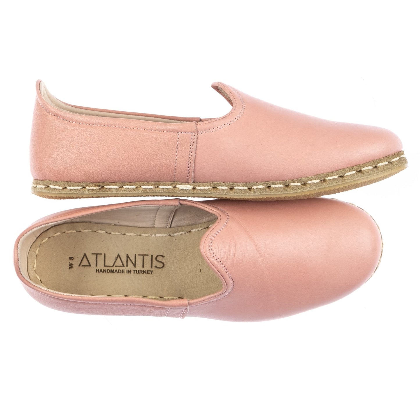 Men's Powder Pink Slip On Shoes