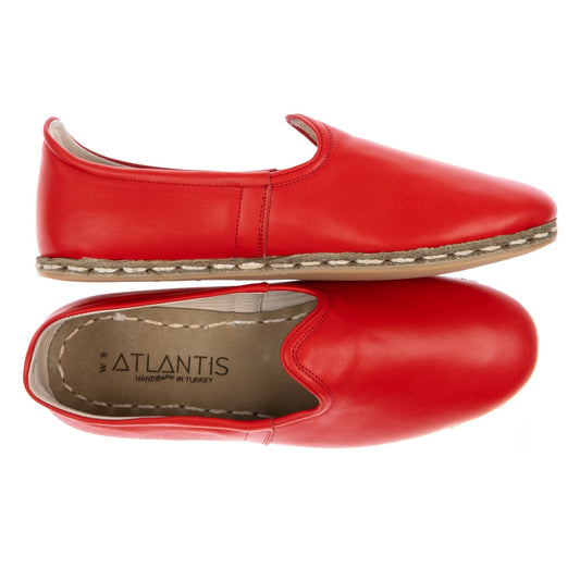 Men's Red Slip On Shoes