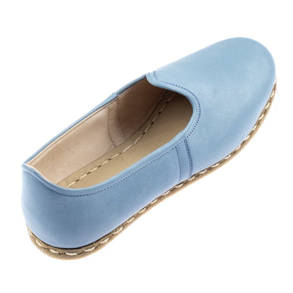 Men's Sky Blue Slip On Shoes