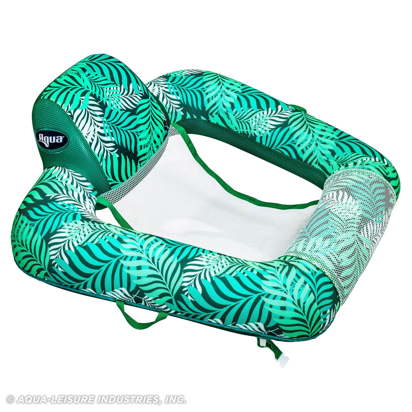 Aqua Zero Gravity Inflatable Swimming Pool Chair Lounge Float, Teal Fern Green