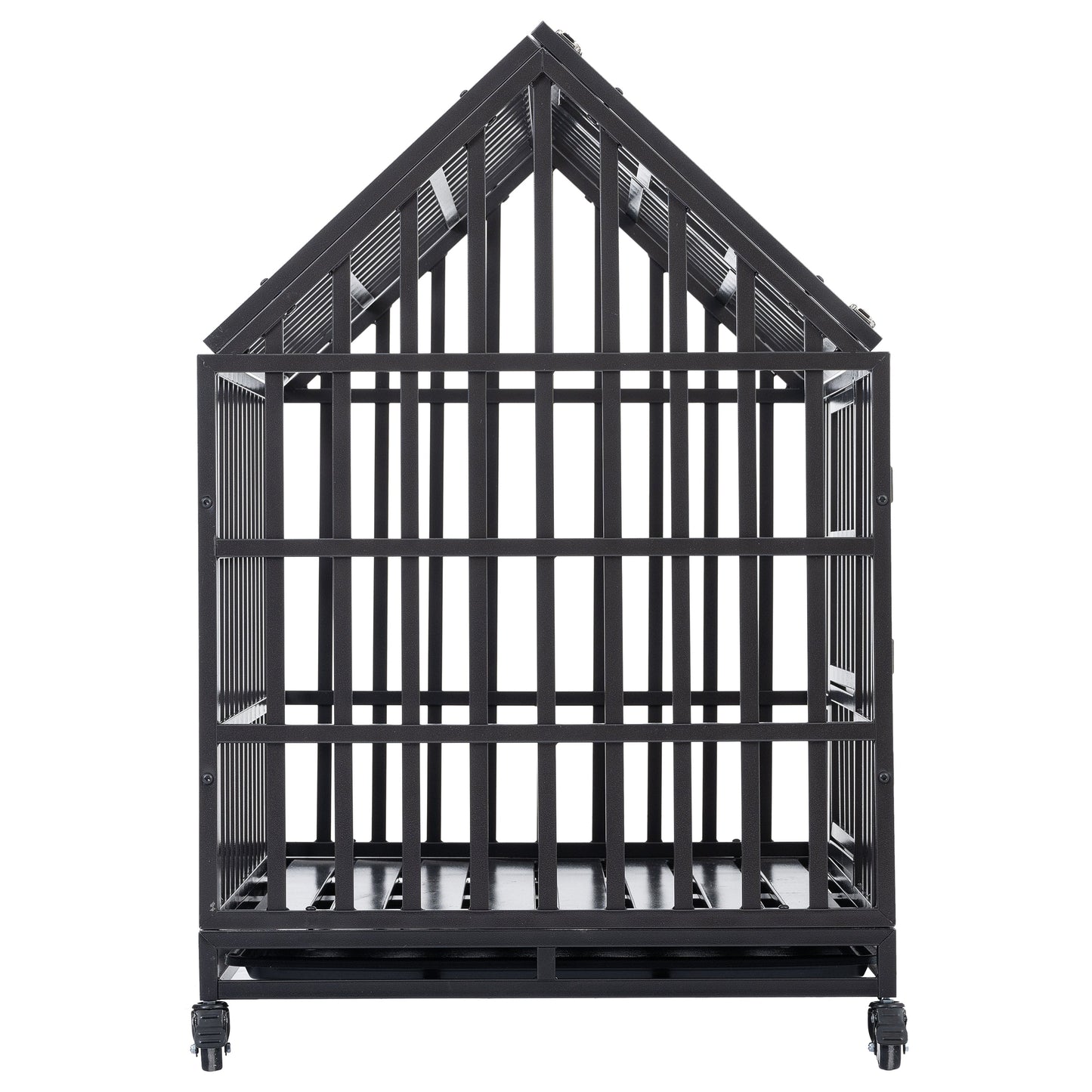 Heavy Duty Dog Cage pet Crate with Roof