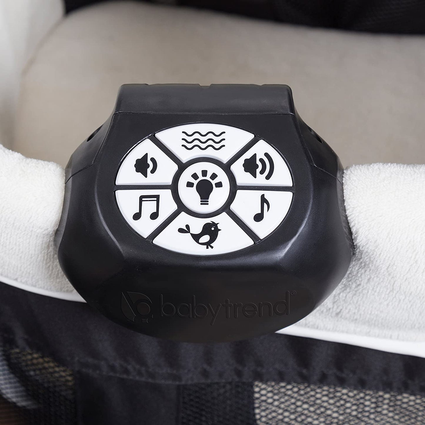 Baby Trend Unisex Portable Deluxe Infant Twin Play Nursery Center, Circle Tech