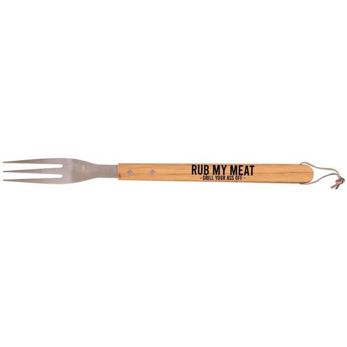 Barbecue Fork 16 1/4" Bamboo