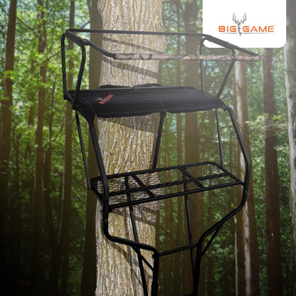 Big Game Guardian XLT 18 Foot 2 Person Deer Hunting Ladder Climbing Tree Stand