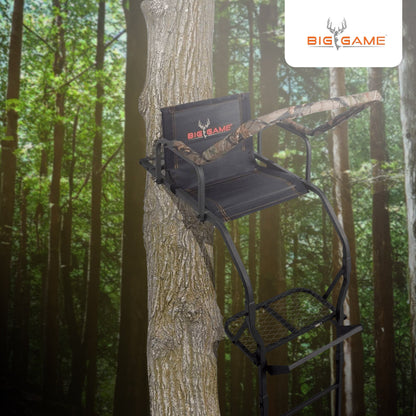 Big Game Warrior DXT 17 Foot 1 Person Deer Hunting Ladder Climbing Tree Stand