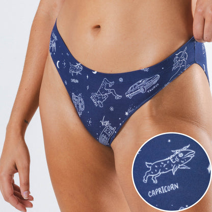 The Astrology Major | Glow in the Dark Astrological Signs Modal Bikini Underwear